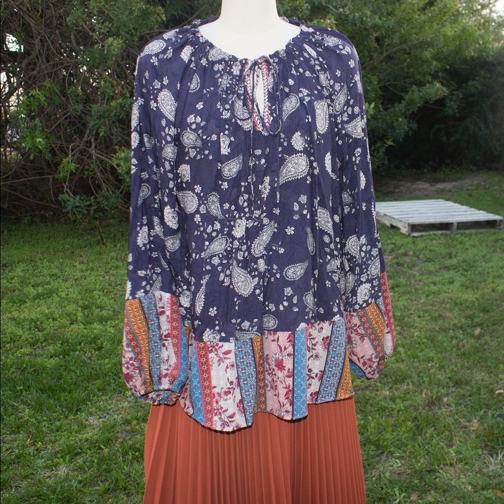 Boho Floral Blouse